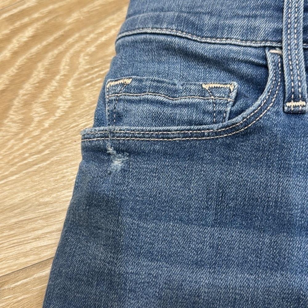 Frame Ali High Rise Cigarette in Madera Rips Size 26 - Picture 8 of 11
